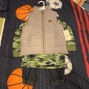 Lee Jeans - Puffer Vest, Thermal & Jeans Set